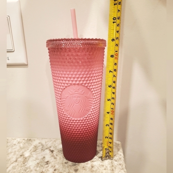 NEW Starbucks Waxberry Pink Ombre Gradient Venti 2022 Holiday Tumbler 💖 - Picture 10 of 11